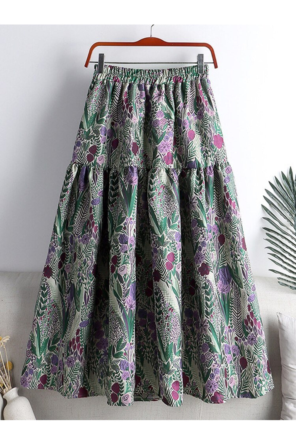 Y2k Jacquard Floral Embroidery Skirt
