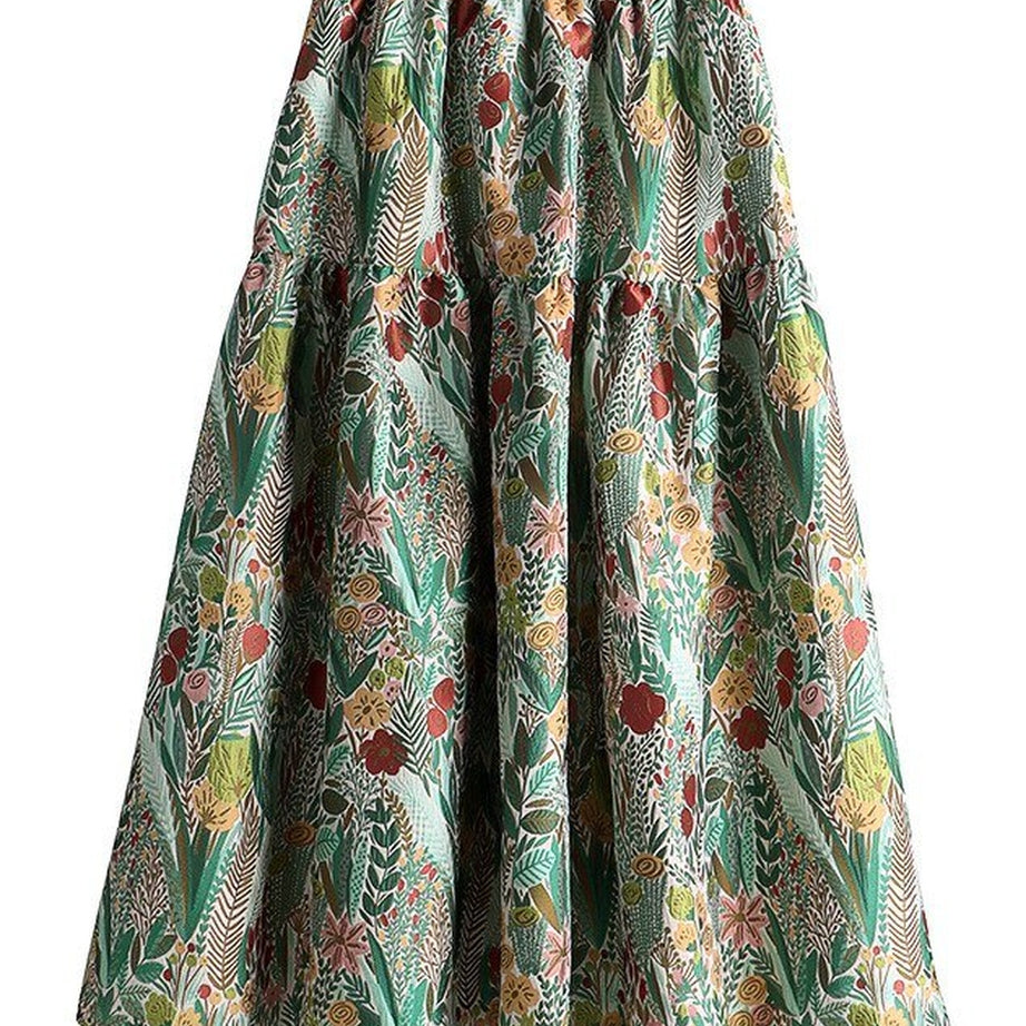 Y2k Jacquard Floral Embroidery Skirt