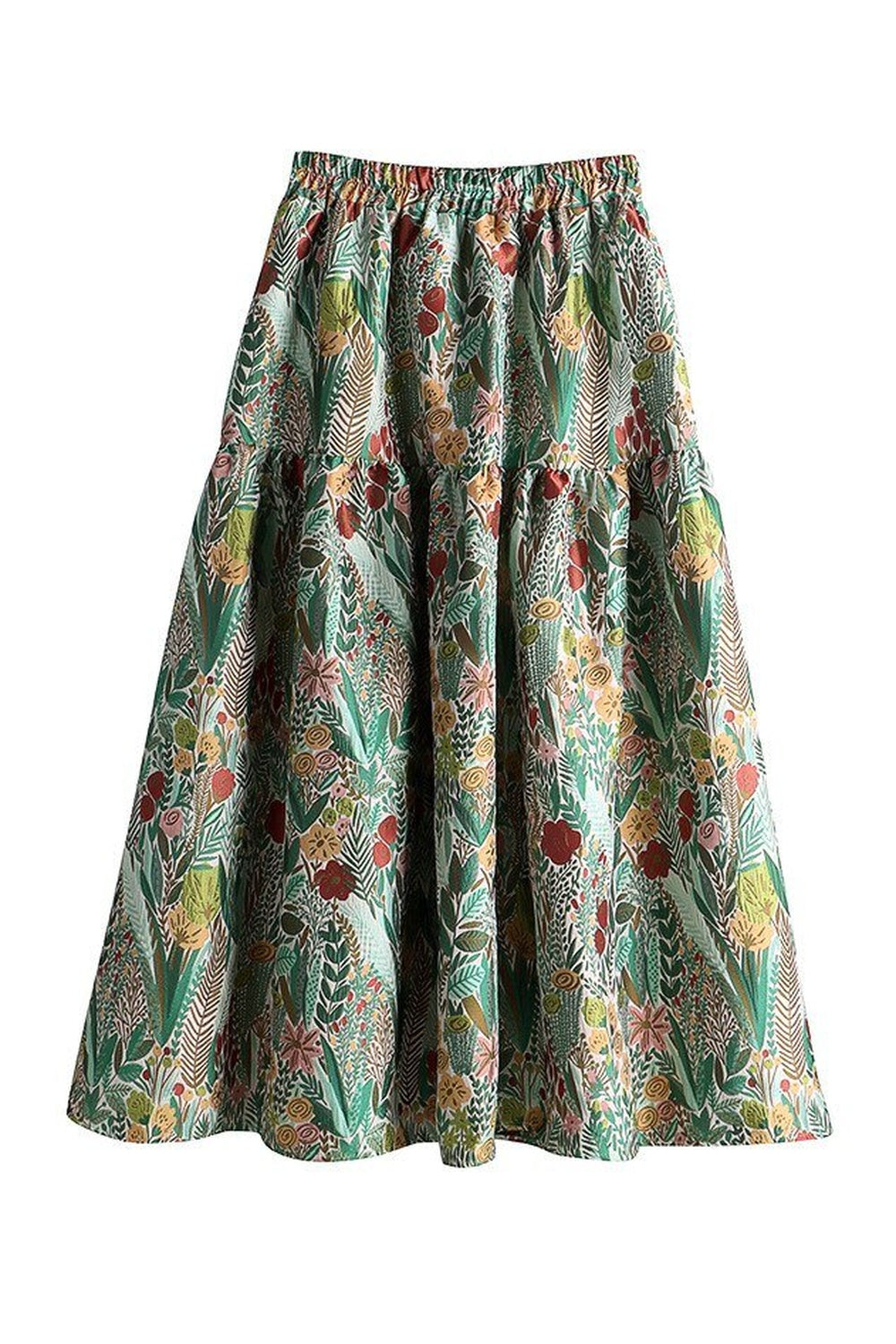 Y2k Jacquard Floral Embroidery Skirt