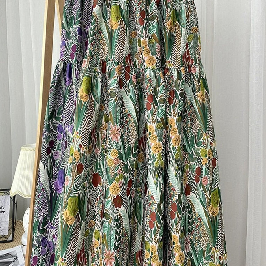 Y2k Jacquard Floral Embroidery Skirt