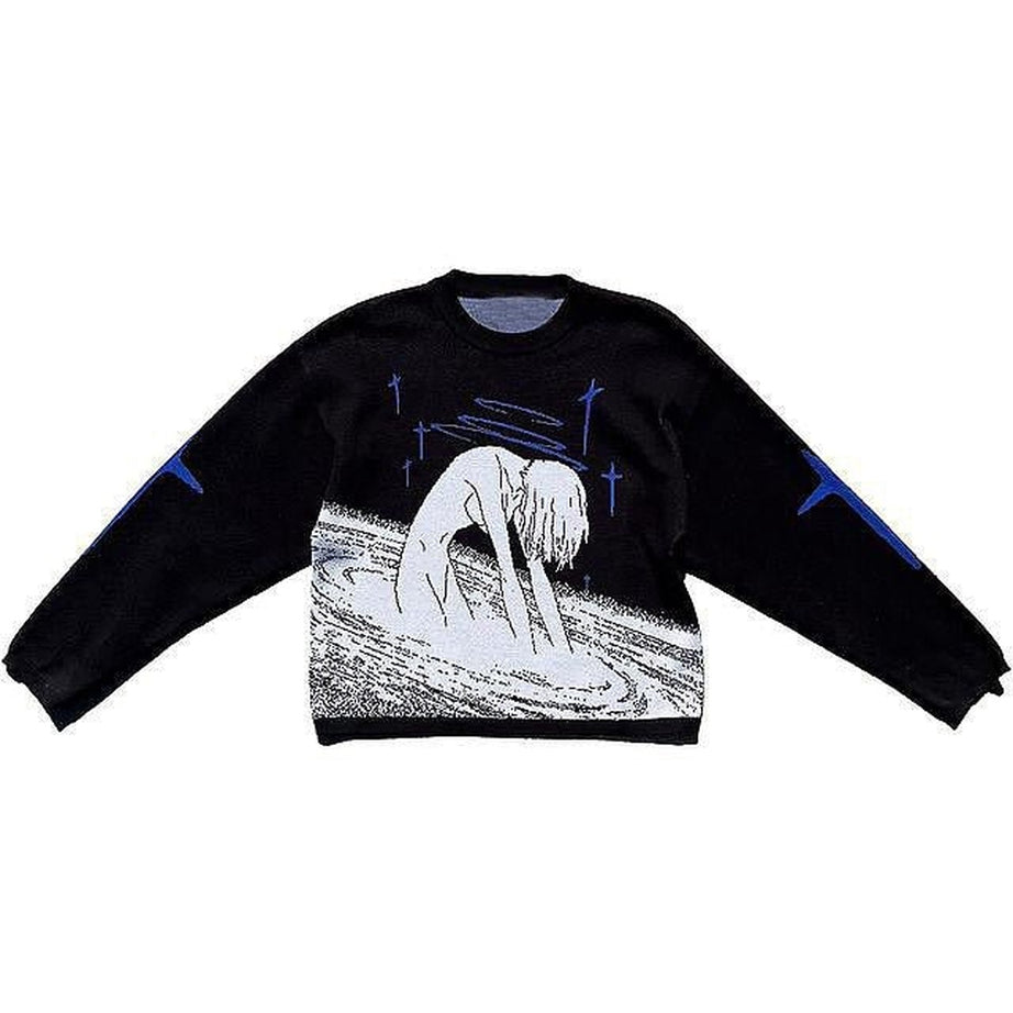 Y2k Japanese Anime Pattern Sweater