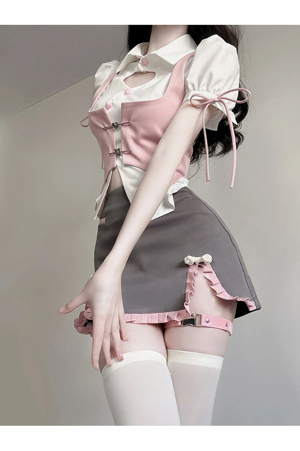 Y2k Japanese Gyaru Girl 3 Piece Set