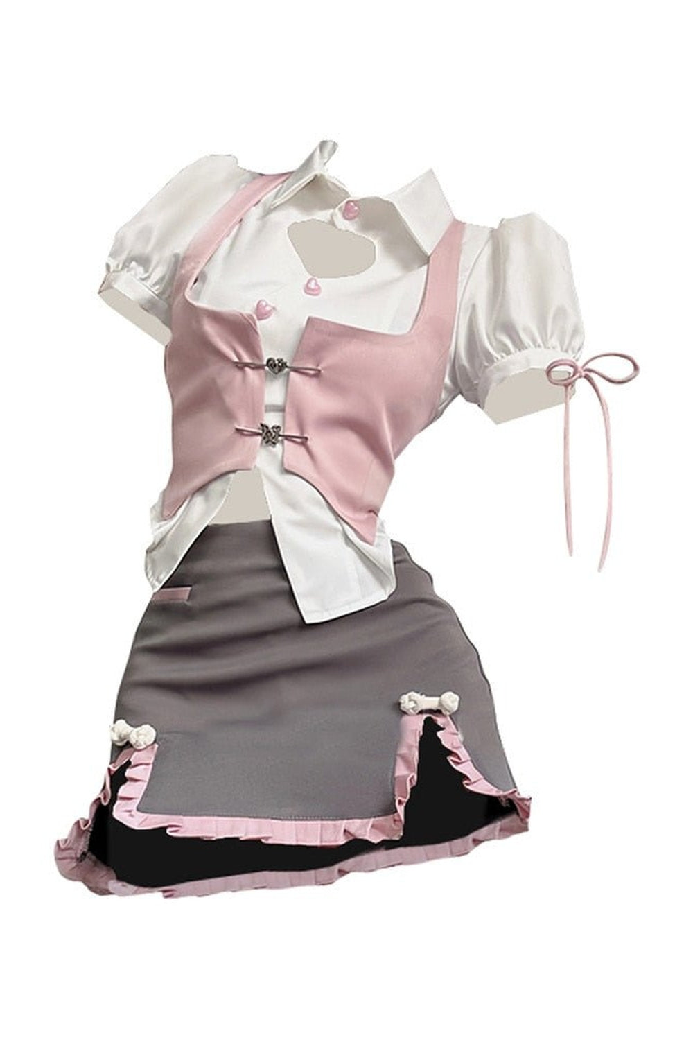 Y2k Japanese Gyaru Girl 3 Piece Set