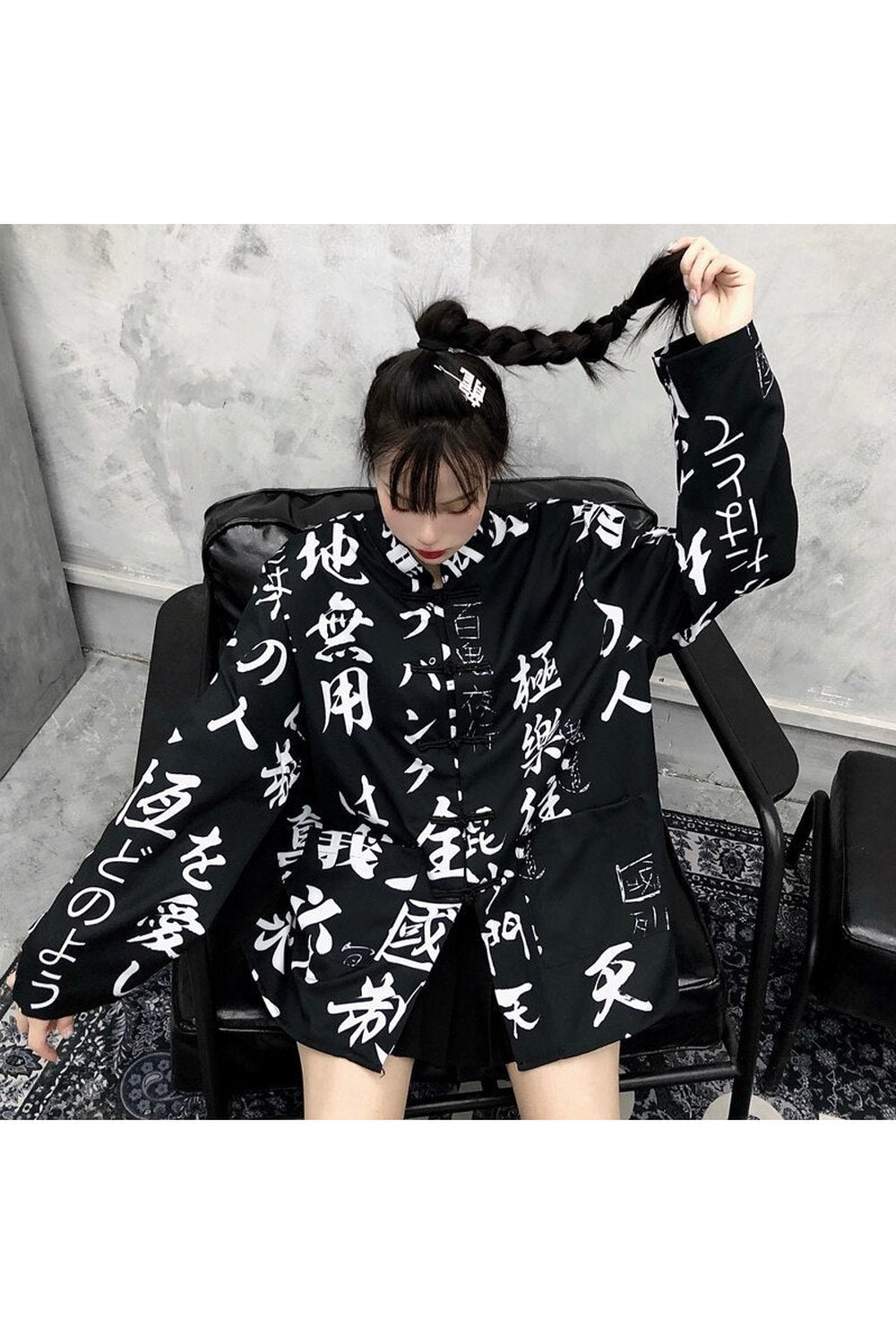 Y2k Japanese Kimono Style Shirt