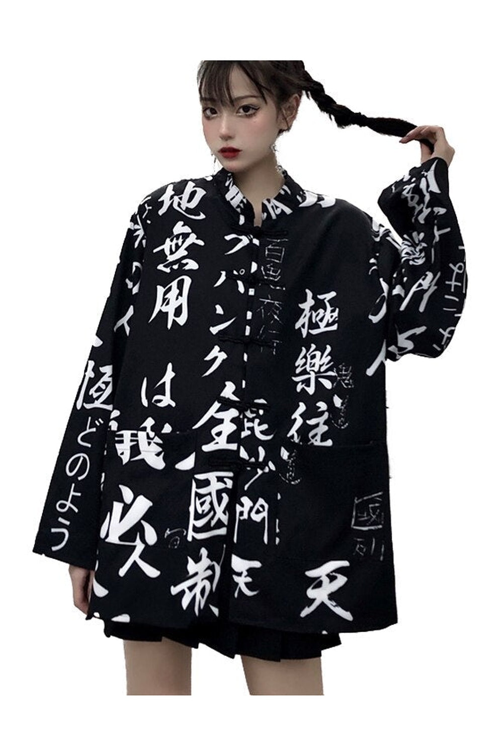 Y2k Japanese Kimono Style Shirt
