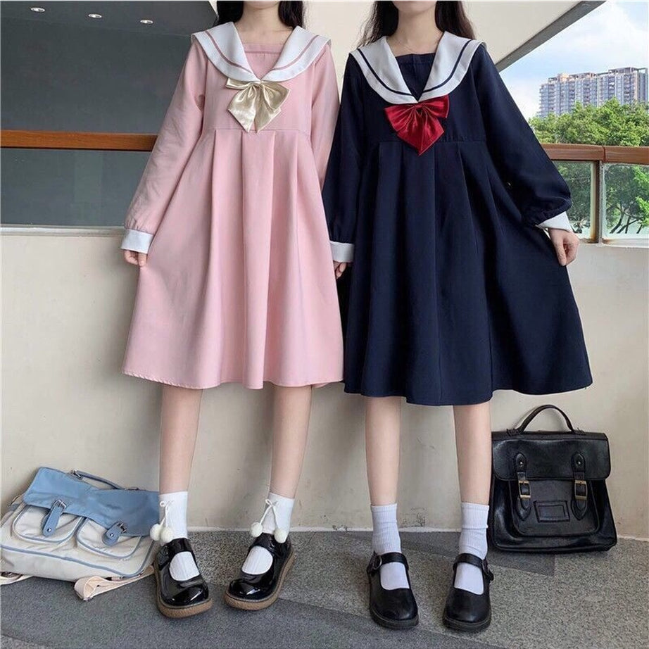 Y2k Japanese Style Students Dress