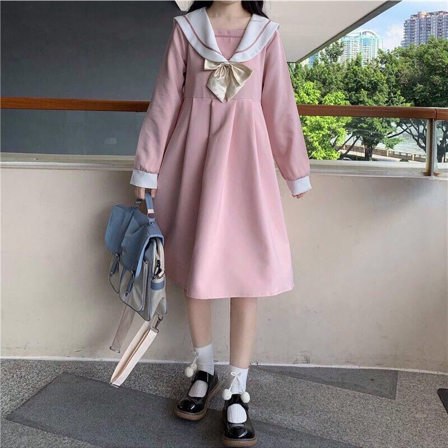Y2k Japanese Style Students Dress