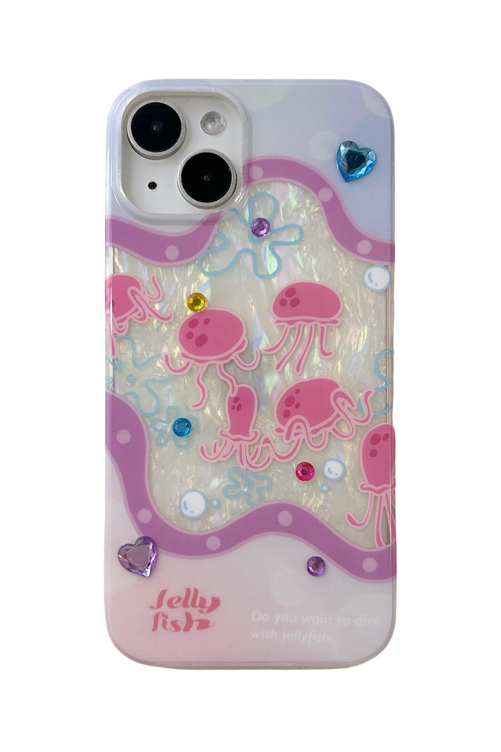 Y2k Jellyfish Glitter iPhone Case