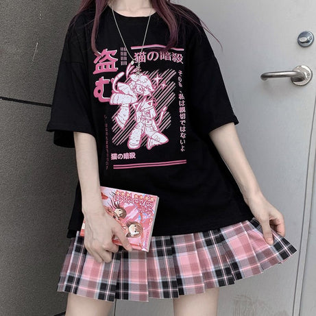 Kawaii Aesthetic printed T-shirt - T-shirts