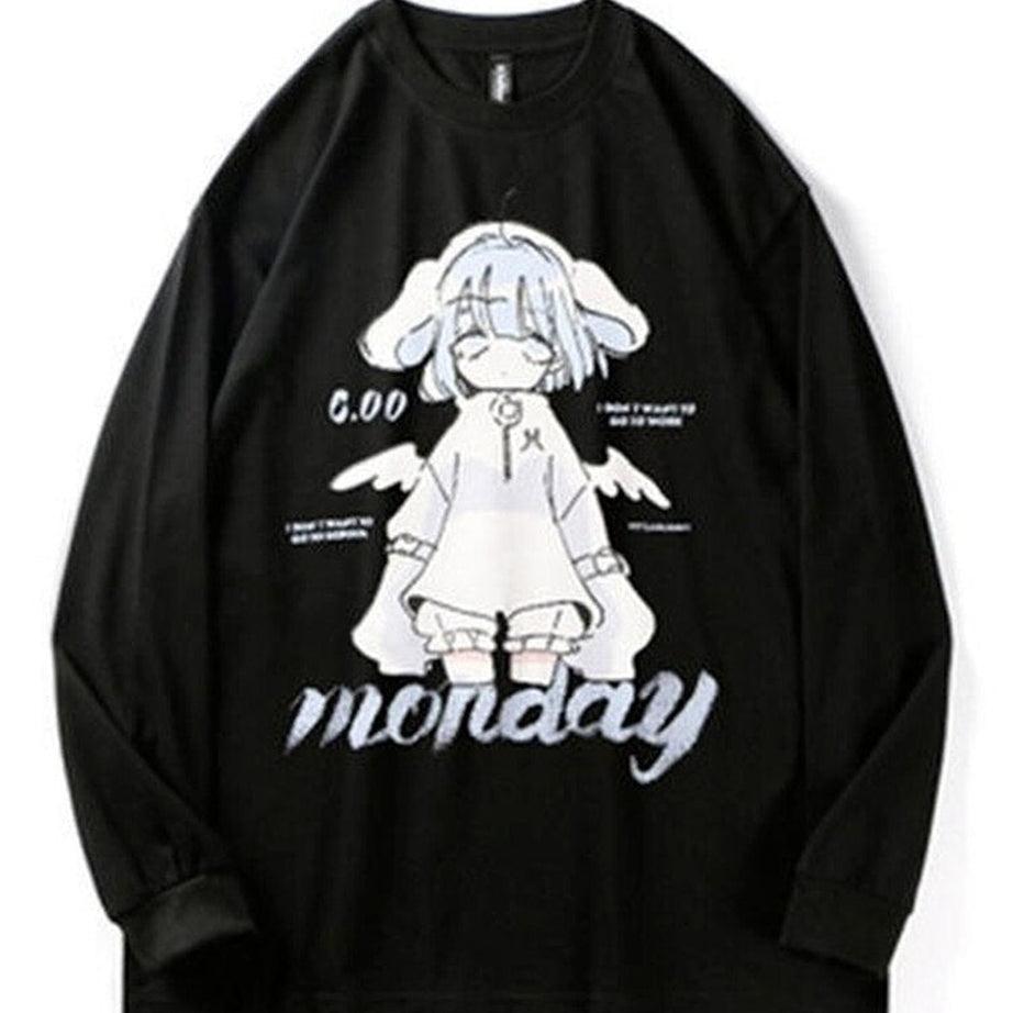 Y2k Kawaii Anime Oversized Hoodies