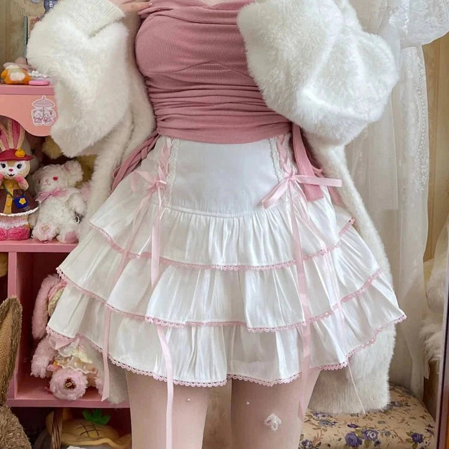 Y2k Kawaii Ball Gown Mini Skirt
