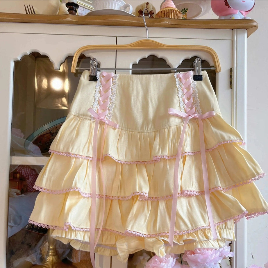 Y2k Kawaii Ball Gown Mini Skirt