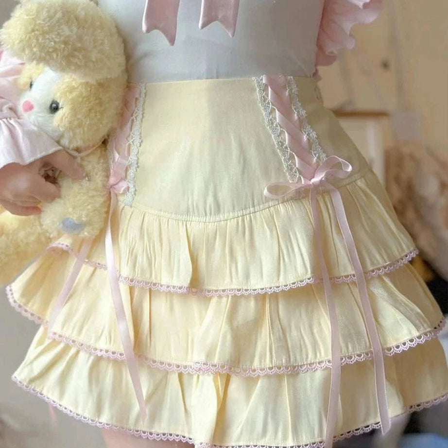 Y2k Kawaii Ball Gown Mini Skirt