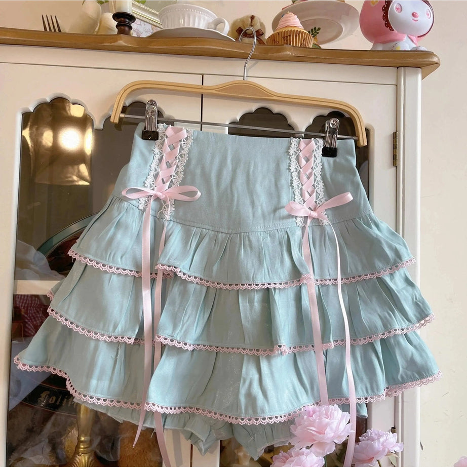 Y2k Kawaii Ball Gown Mini Skirt