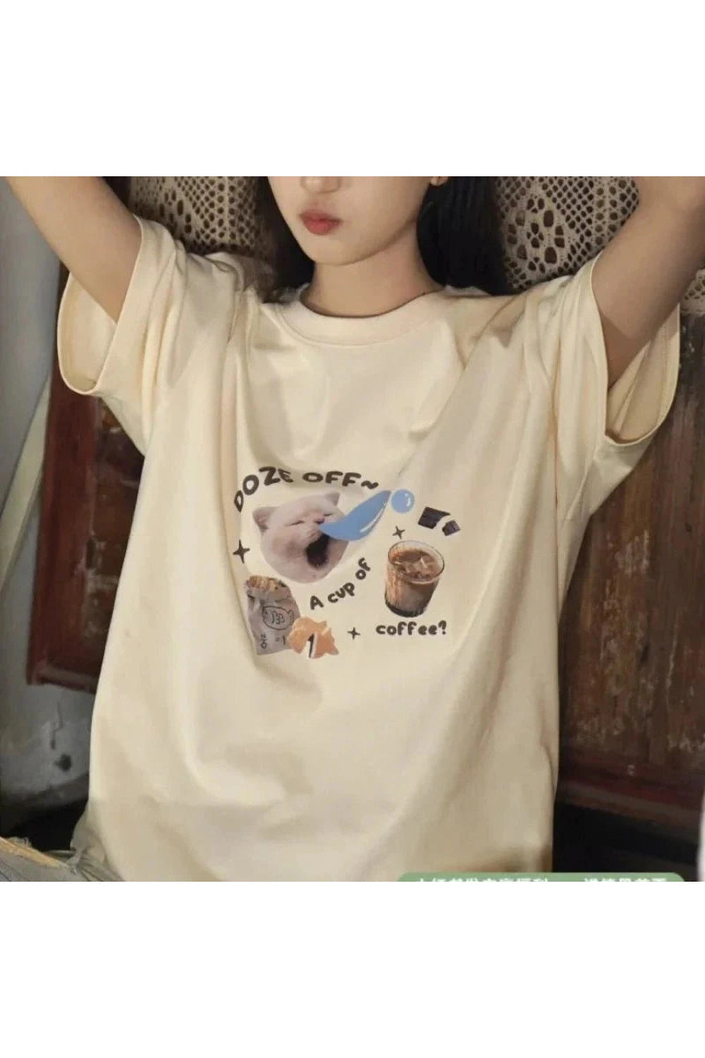 Y2k Kawaii Cat Oversized T-shirt