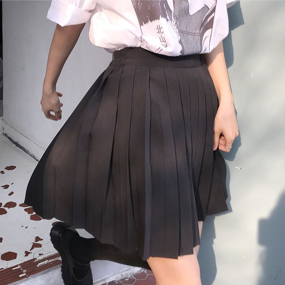 Y2k Kawaii College Style Pleated Skirt