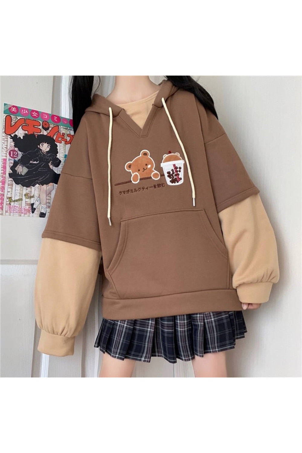 Y2k Kawaii Cute Bear Hoodie