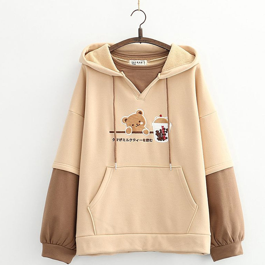 Y2k Kawaii Cute Bear Hoodie
