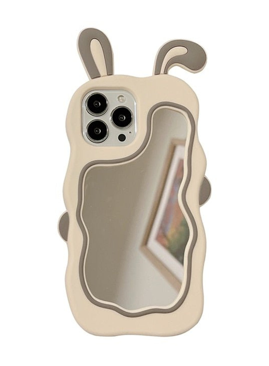 Y2k Kawaii Cute Bunny Mirror Case For iPhone