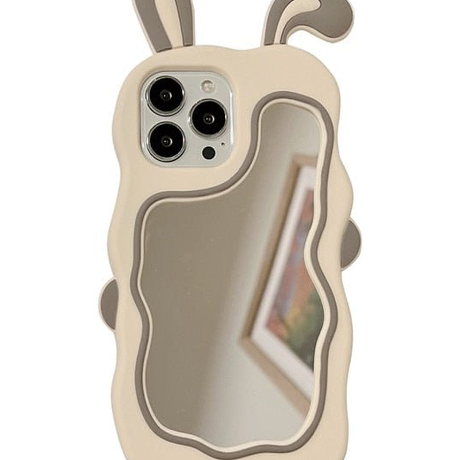 Y2k Kawaii Cute Bunny Mirror Case For iPhone