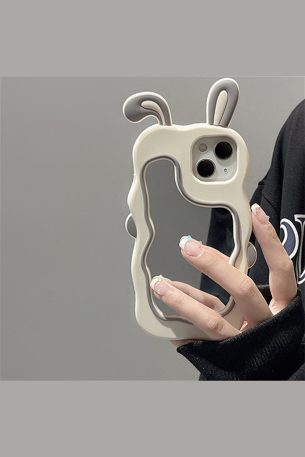 Y2k Kawaii Cute Bunny Mirror Case For iPhone
