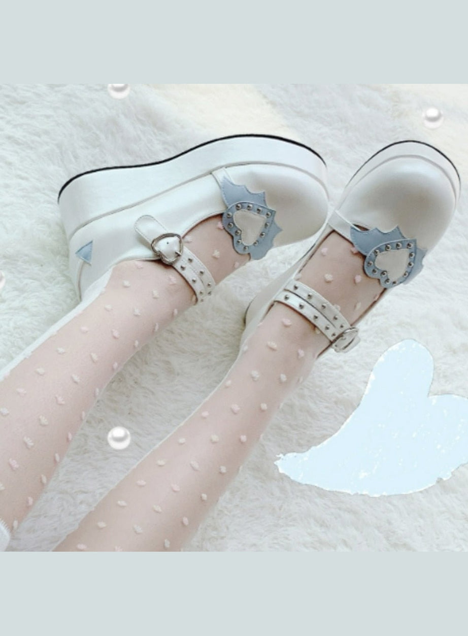 Y2k Kawaii Cute Heart Platform Shoes