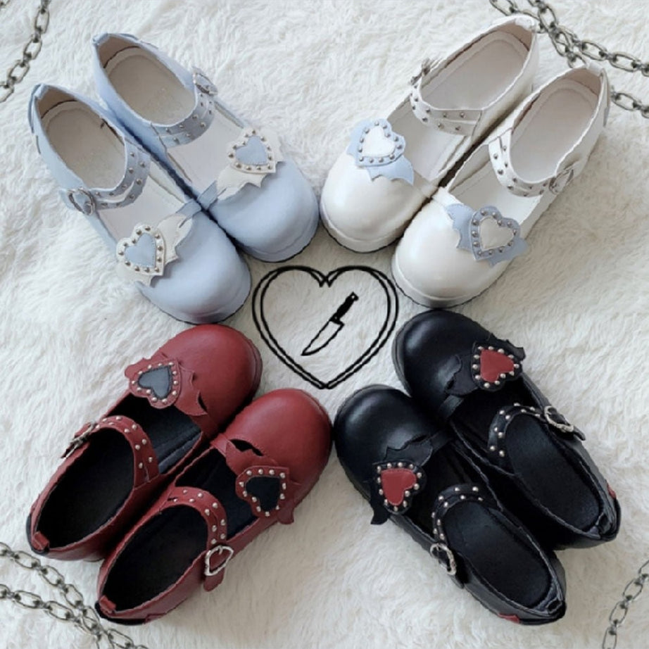 Y2k Kawaii Cute Heart Platform Shoes