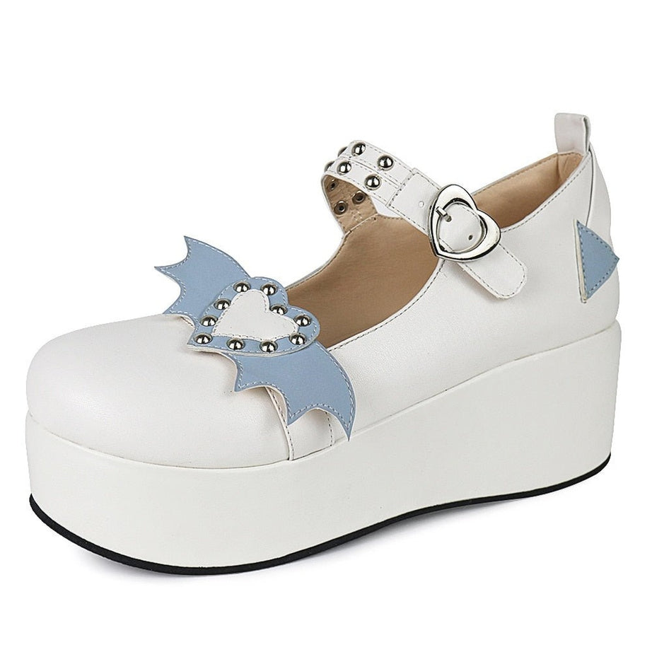 Y2k Kawaii Cute Heart Platform Shoes