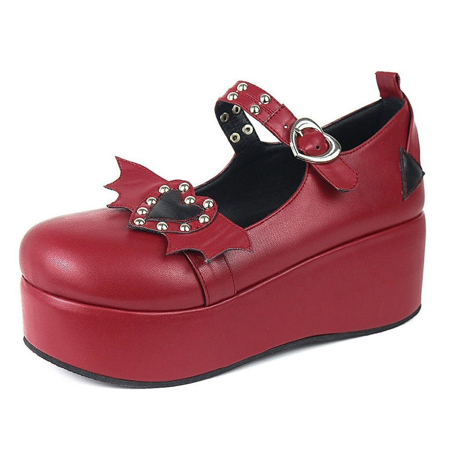 Y2k Kawaii Cute Heart Platform Shoes