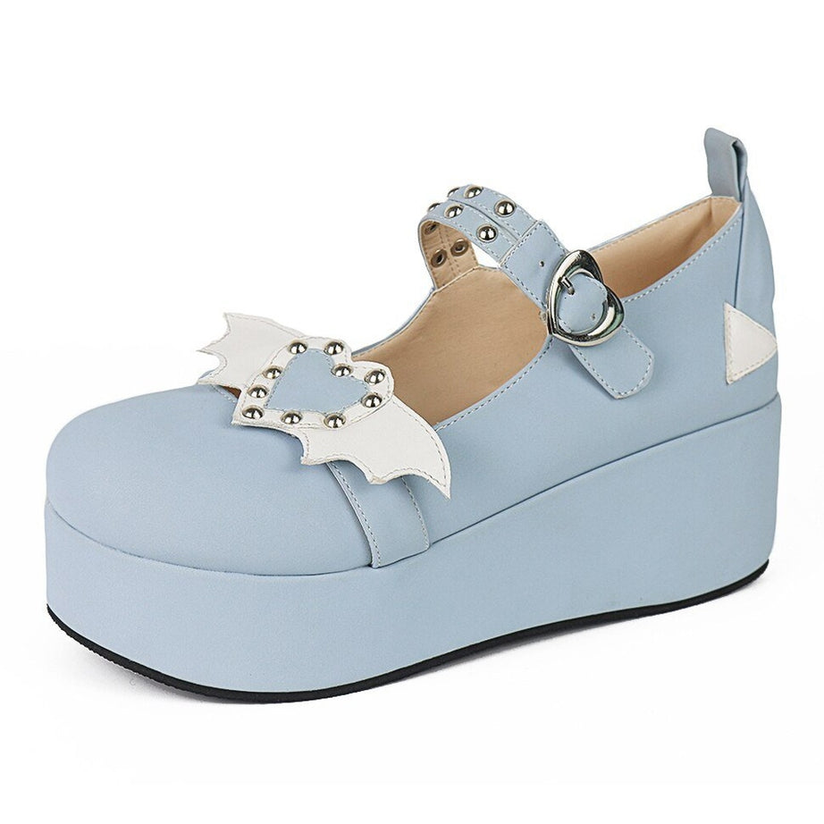 Y2k Kawaii Cute Heart Platform Shoes