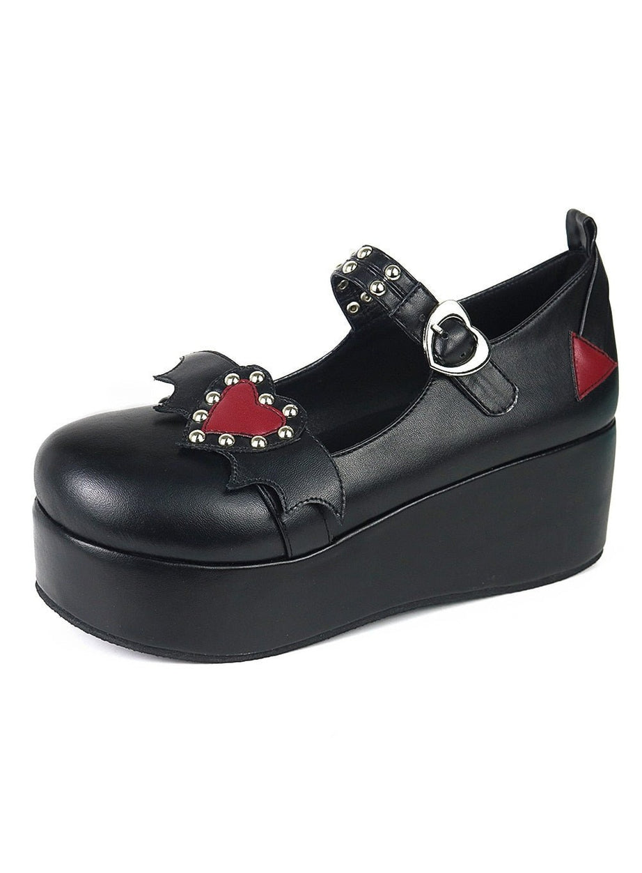 Y2k Kawaii Cute Heart Platform Shoes