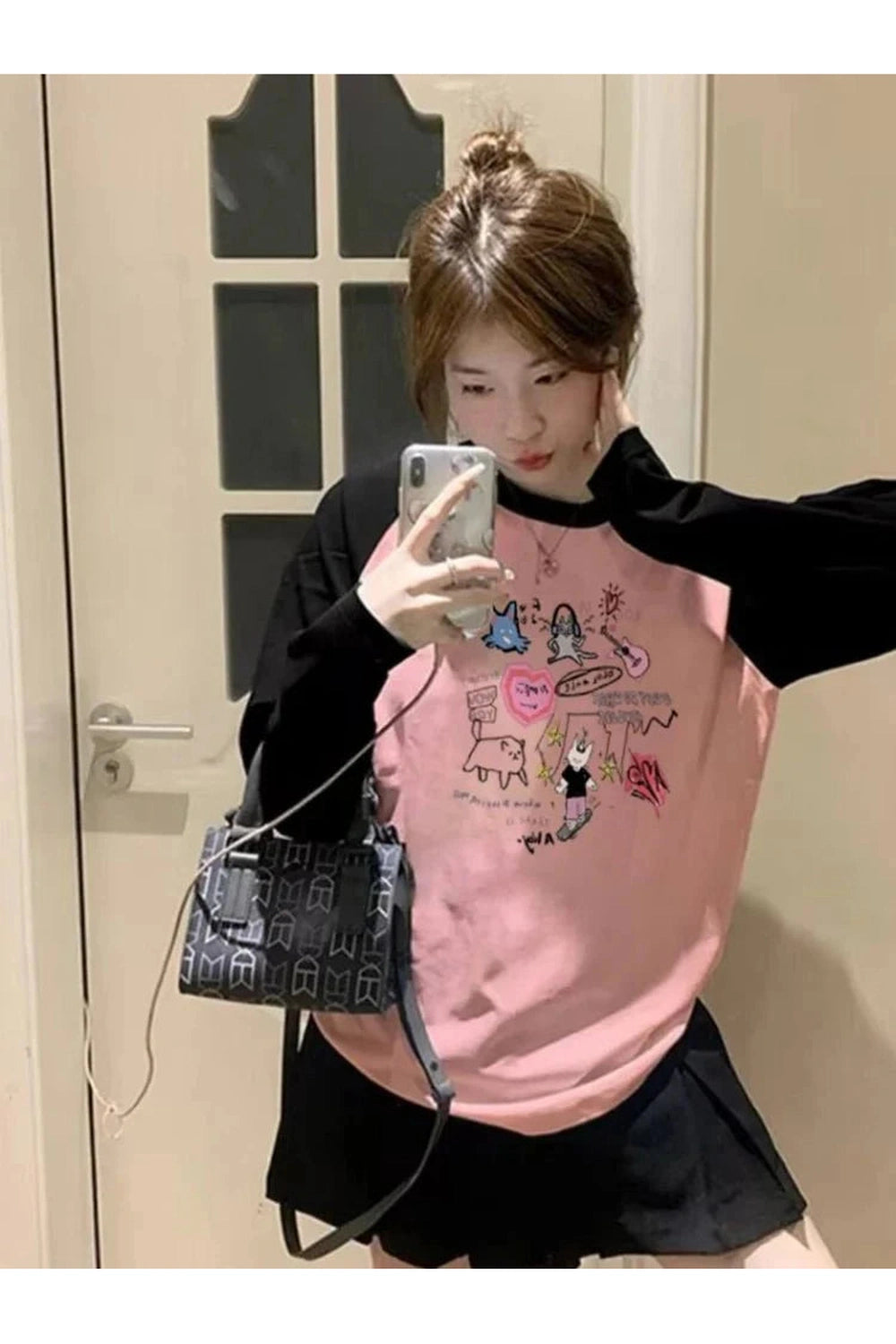 Y2k Kawaii Doodle Long Sleeve T-shirt