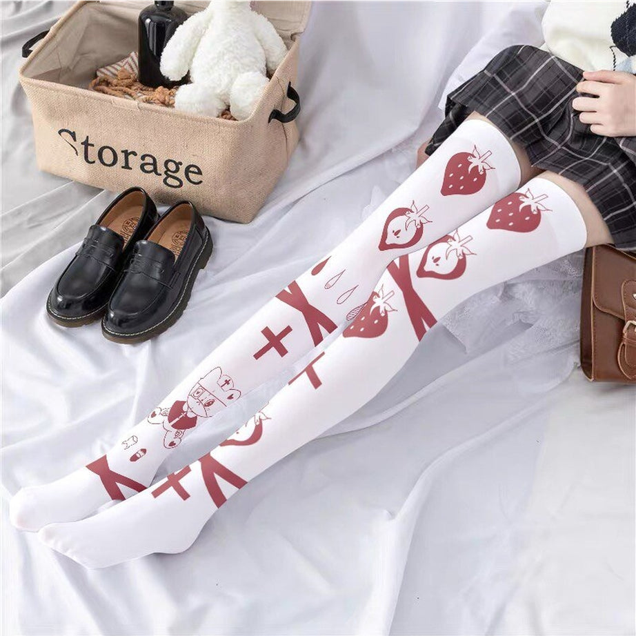 Y2k Kawaii Goth Long Socks