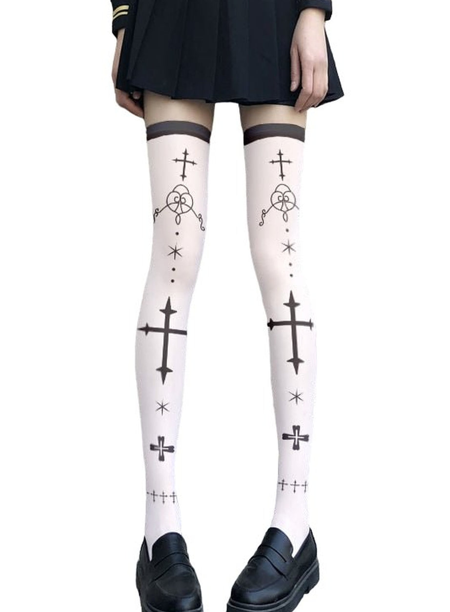 Y2k Kawaii Goth Long Socks