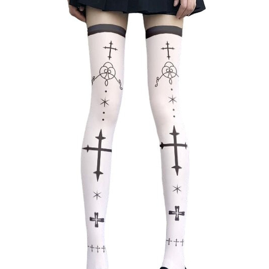 Y2k Kawaii Goth Long Socks