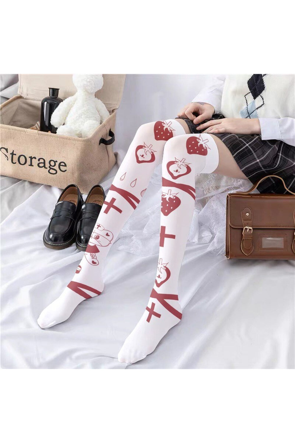 Y2k Kawaii Goth Long Socks