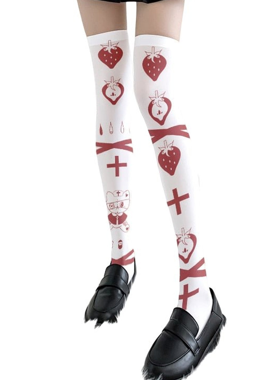 Y2k Kawaii Goth Long Socks