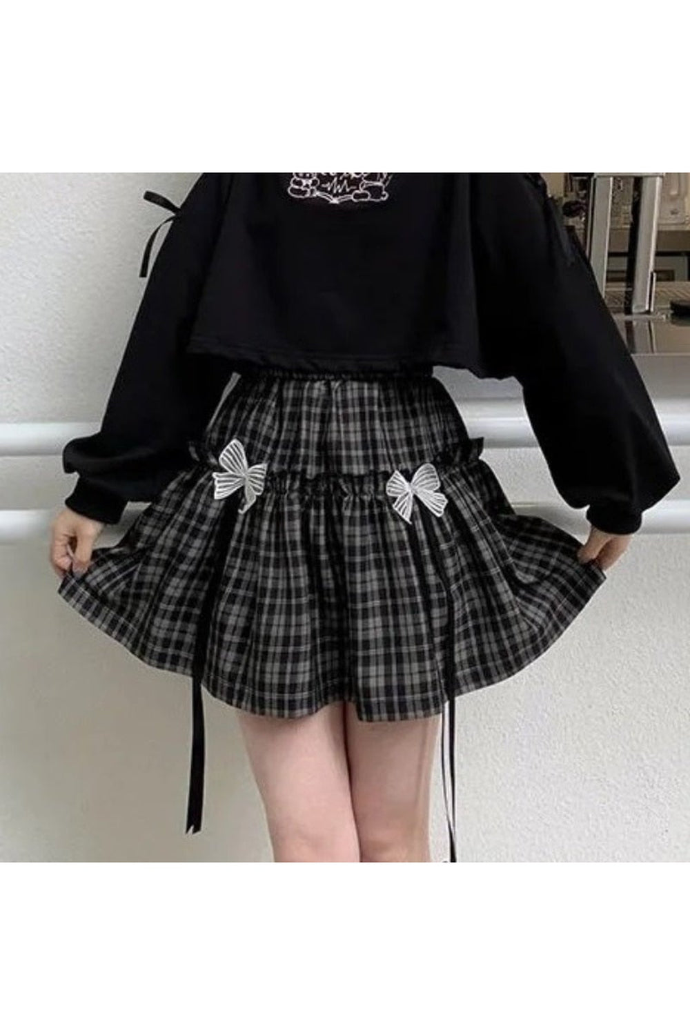 Y2k Kawaii Japanese Style Plaid Skirt