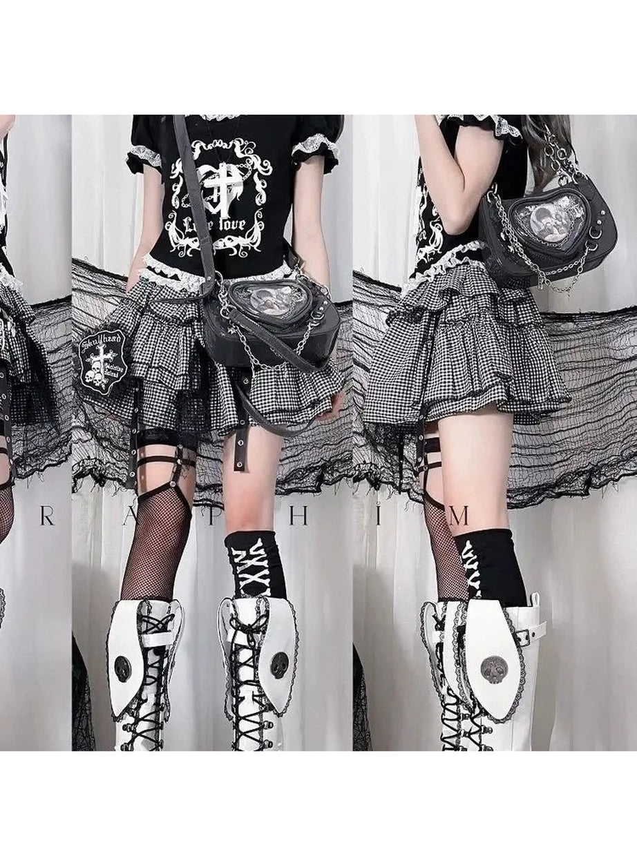 Y2k Kawaii Punk A-line Skirt