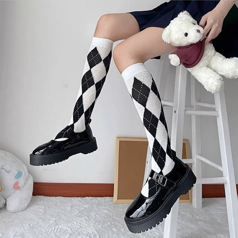 Y2k Kawaii Retro Cotton Knee High Socks