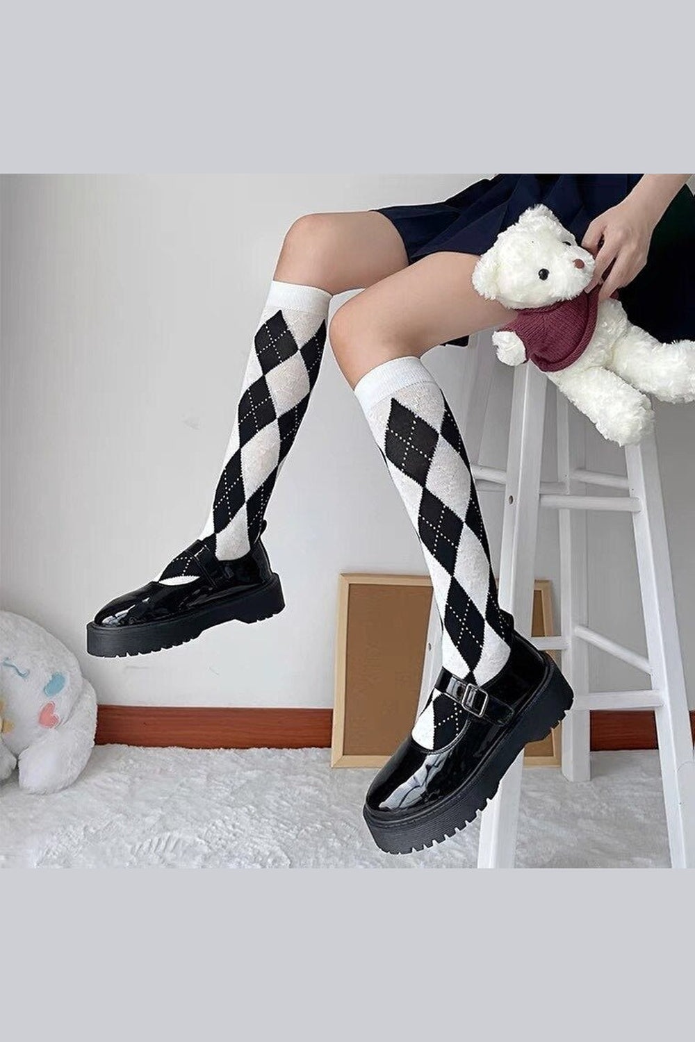 Y2k Kawaii Retro Cotton Knee High Socks