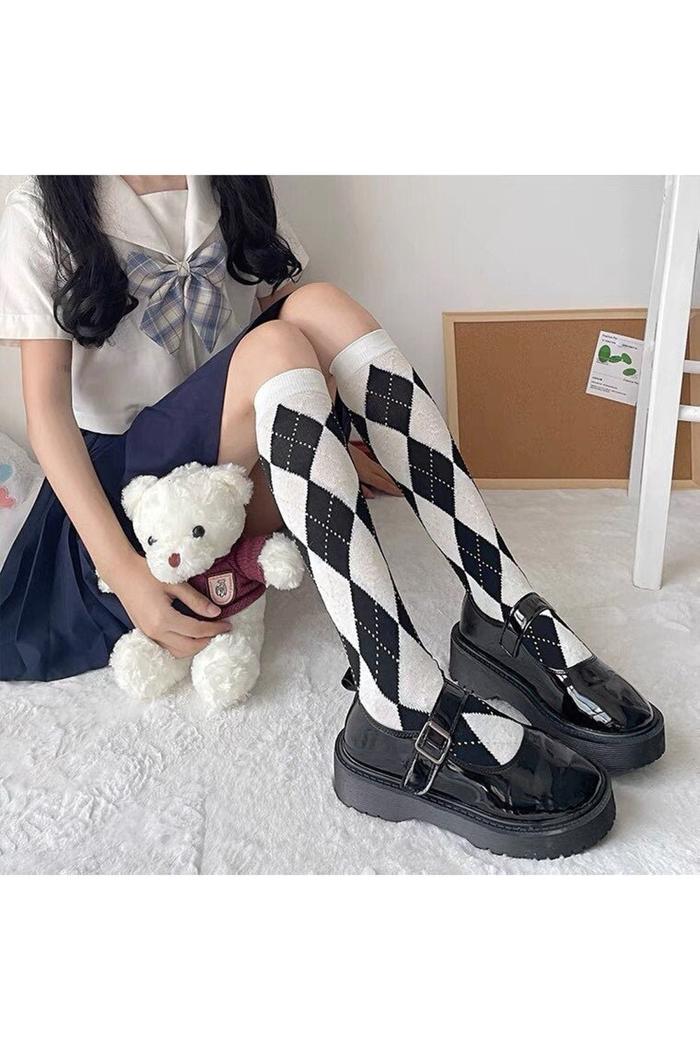 Y2k Kawaii Retro Cotton Knee High Socks