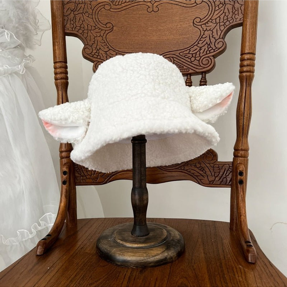 Y2k Kawaii Sheep Ear Hat