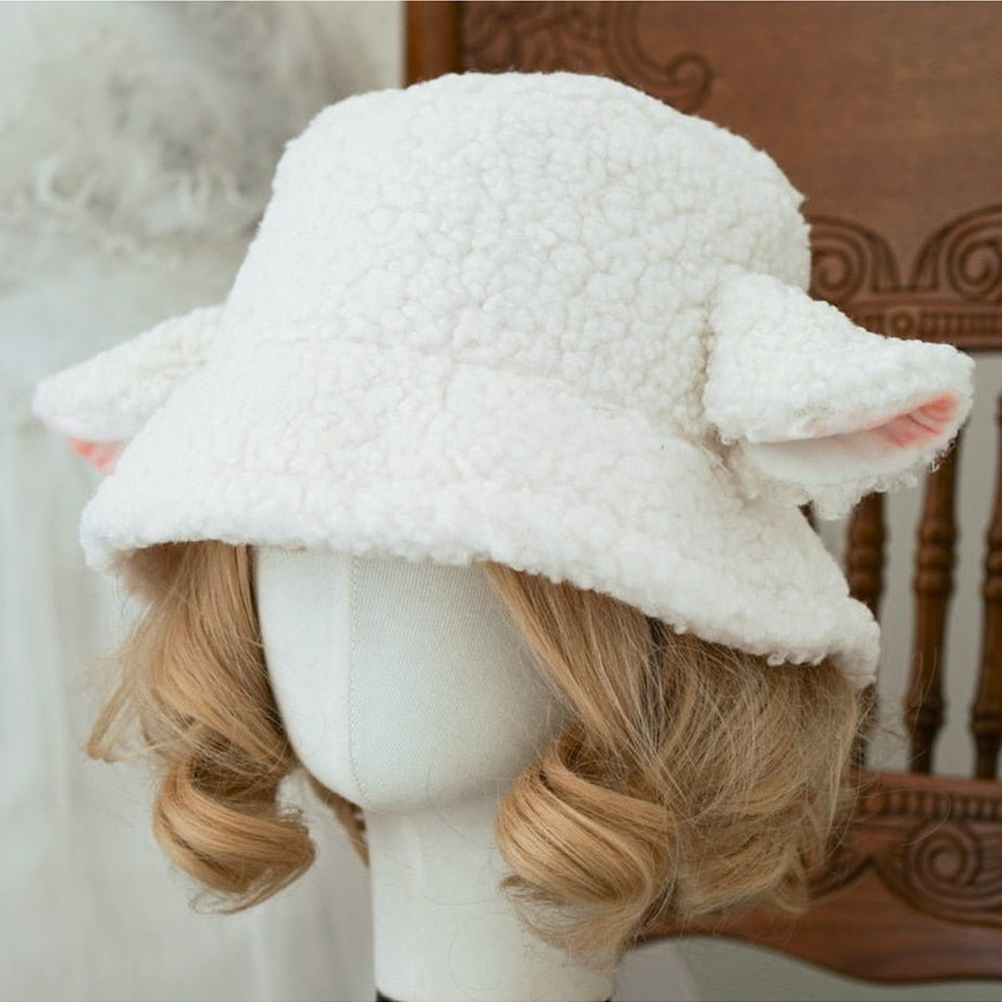 Y2k Kawaii Sheep Ear Hat