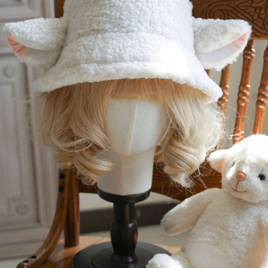 Y2k Kawaii Sheep Ear Hat