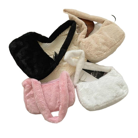 Kawaii Soft Plush Shoulder Bag - Bags