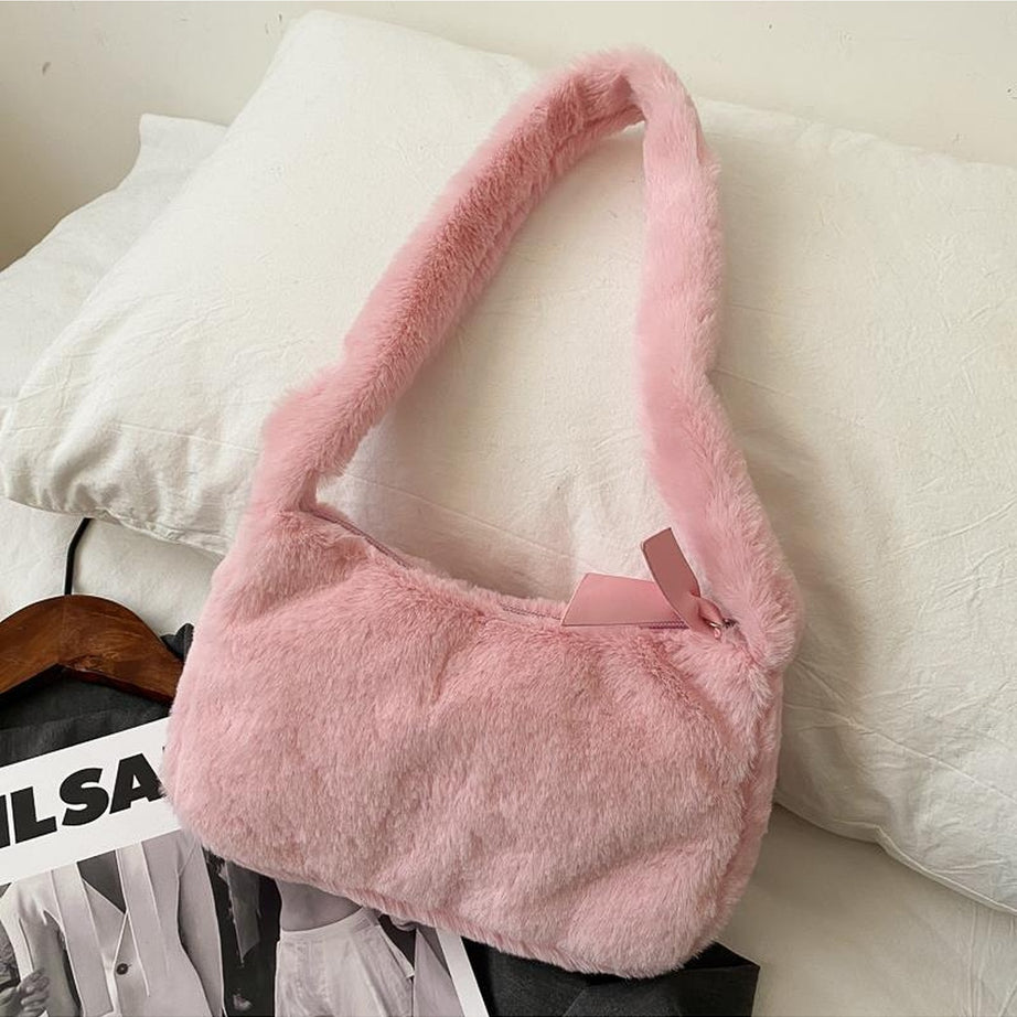 Y2k Kawaii Soft Plush Shoulder Bag
