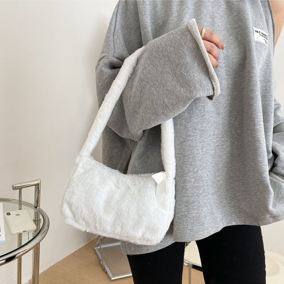 Y2k Kawaii Soft Plush Shoulder Bag