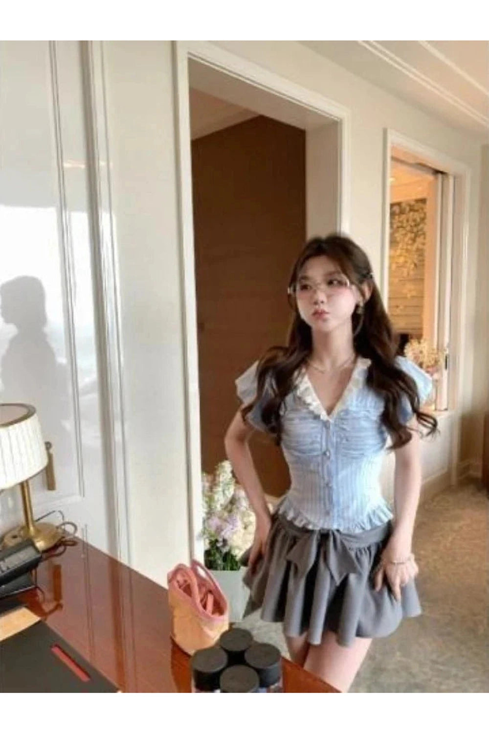 Y2k Kawaii Stripe Suit Set