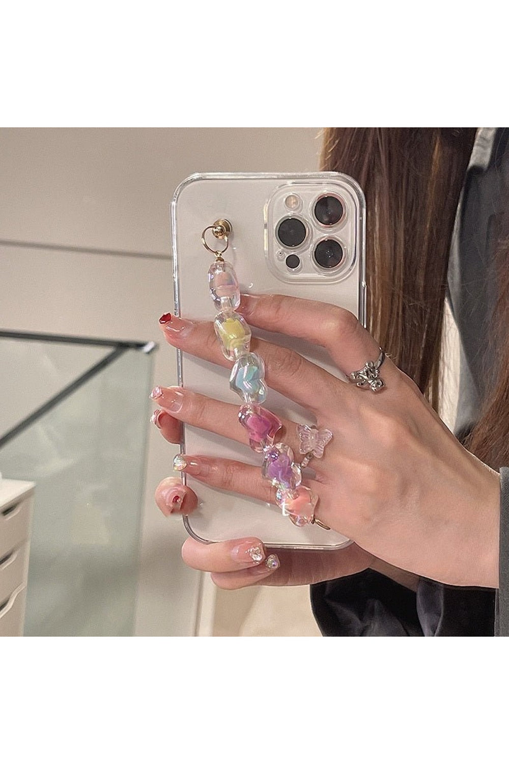 Y2k Kidcore Heart Chain Case For iPhone
